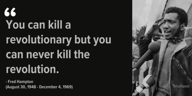 Today we remember activist & Black Panther Party leader Fred Hampton
