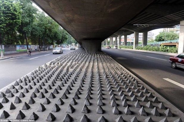The amount of money cities spend on anti homeless architecture is much, much more than it would cost to provide everyone with housing..