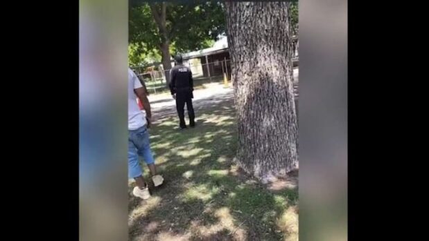 A video has surfaced on social media showing parents desperately pleading with law enforcement officers to save children from a gunman’s rampage at a Uvalde elementary school. Warning: Some may find this video disturbing.