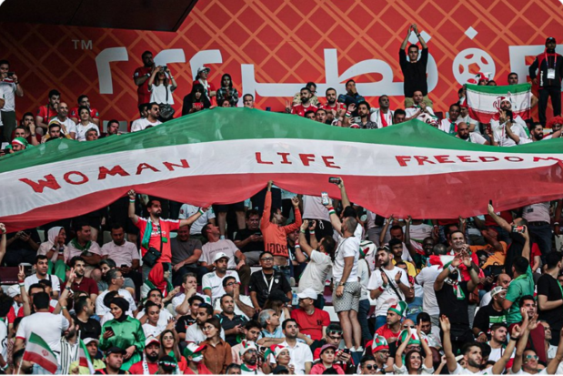 Iran players chose not to sing their country’s national anthem before their opening World Cup match against England, in an apparent show of support for protesters back home.