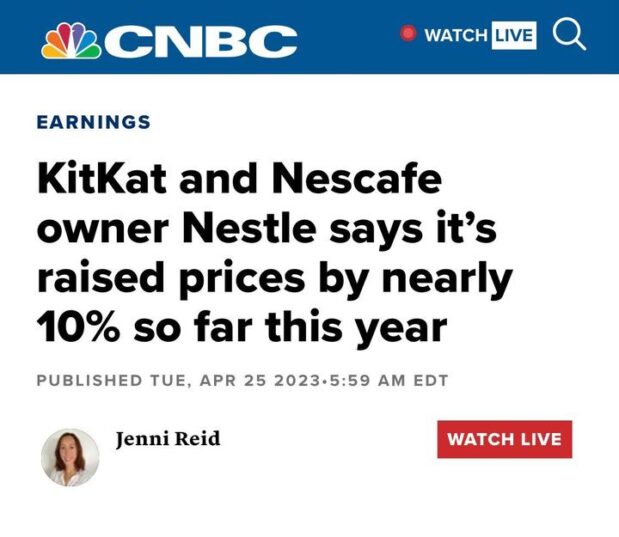 Your regular reminder that inflation is being driven by corporations jacking up prices.