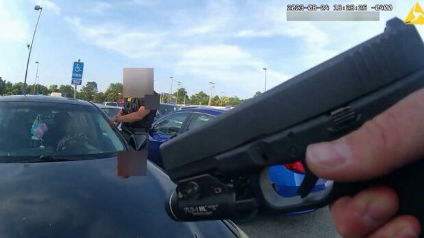 Officials have released bodycam video showing the deadly police shooting of Ta’Kiya Young, a 21-year-old pregnant Black woman who was shot outside a Kroger grocery store in Ohio on August 24.