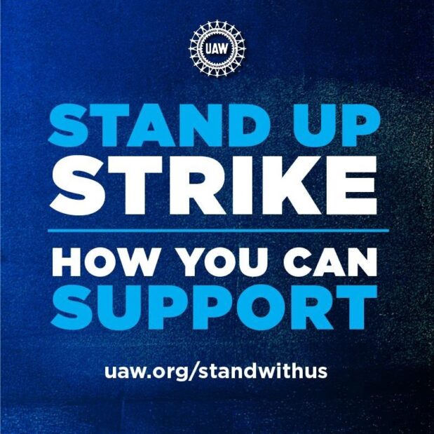 .@UAW workers deserve to have their labor valued, their contributions recognized, and their humanity affirmed. Their struggle is our struggle and I’m proud to have their back every step of the way. #StandUpUAW