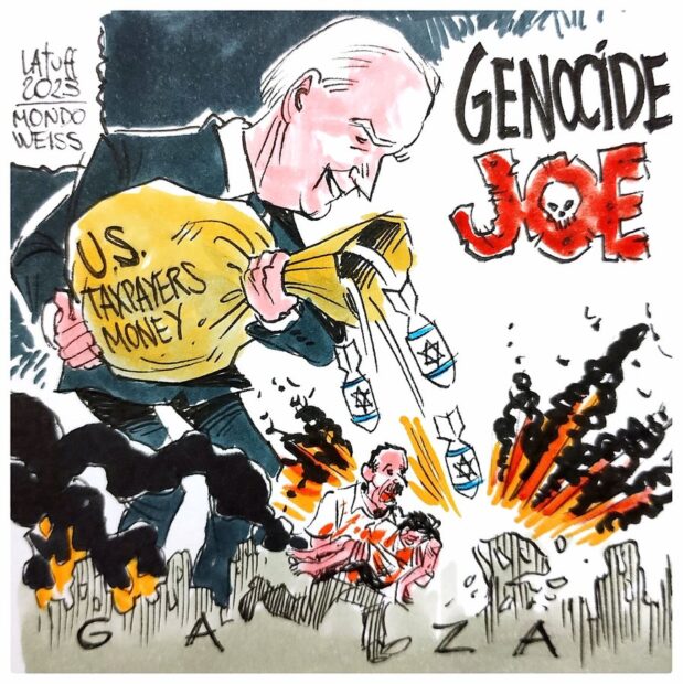 At this point, Congress is just an arms dealer. No education. No access to healthcare. No housing. No clean drinking water. But we’ll finance your war.