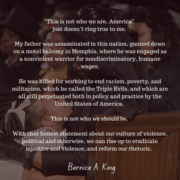 “This is not who we are, America” just doesn’t ring true to me.