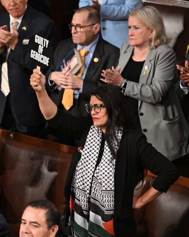 Netanyahu is a war criminal committing genocide against the Palestinian people. It is utterly disgraceful that leaders from both parties have invited him to address Congress. He should be arrested and sent to the International Criminal Court.
