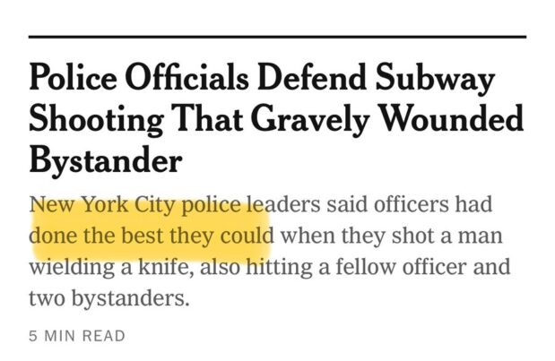 Saying the police “did the best they could” when armed government agents shoot four people—including a cop and a random hospital administrator in the head—while trying to enforce a $2.90 public transit fare evasion feels like a society giving up on creating a better world.