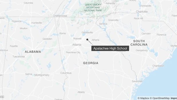 UPDATE: The shooter is believed to be a 14-year-old boy. Georgia has no minimum age to purchase rifles, doesn’t require parents to securely store guns, and doesn’t have background checks on all gun sales.UPDATE: The shooter is believed to be a 14-year-old boy.