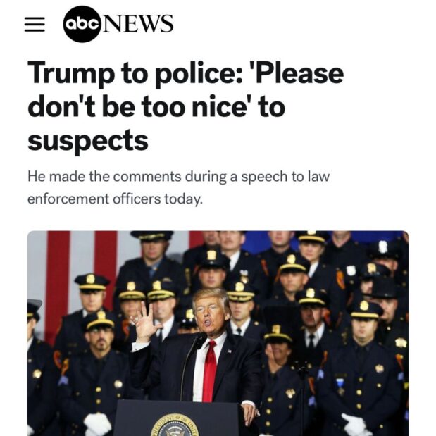 Trump and Elon Musk have wiped out the national database of police misconduct. Nearly 150,000 records of misconduct by federal officers erased, like it never happened.  Why would Trump get rid of the database he created? Because Trump will drastically scale back police accountability to appease right-wing TV and X commentators.