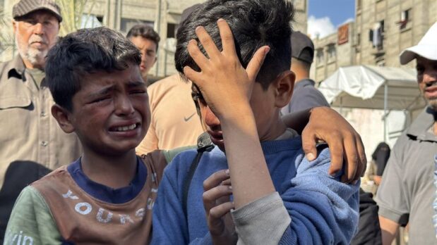 Dozens killed and injured near a Gaza aid distribution point, health officials say, in the third day of shooting near the site